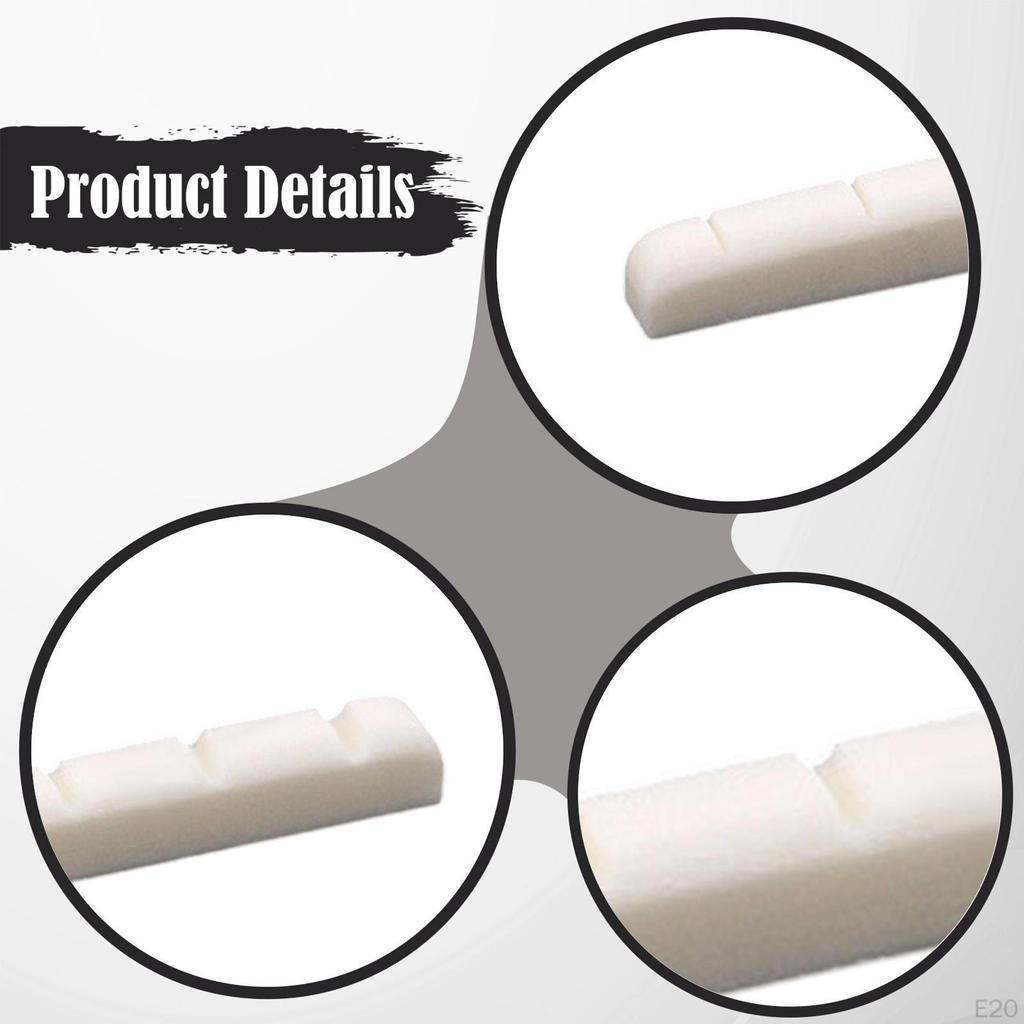 Electric Guitar Bone Nut Artificial Easy to Install Maintenance Precision Luthier Tool