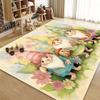 Cute Decoration Carpet for Room Little Rabbit Cartoon Style Non-slip Living Room Rug Bedroom Bedside Plush Soft Mat for Children