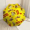 1PC Curious George bananas Umbrella-8-Rib Reinforced, Automatic Open, Lightweight & Durable, Cute Fashion Accessory for Outdoor-T346