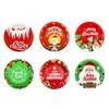 Disposable Christmas Tableware Set Santa Christmas Tree Christmas Paper Cups  Party