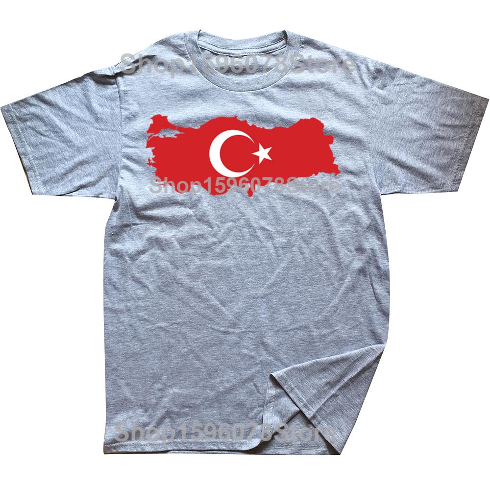 Lustige Türkei Türkische Türkei Flagge Grafik T-Shirts Herren Damenmode Freizeit T-Shirt 100% Baumwolle Locker Übergroßes T-Shirt