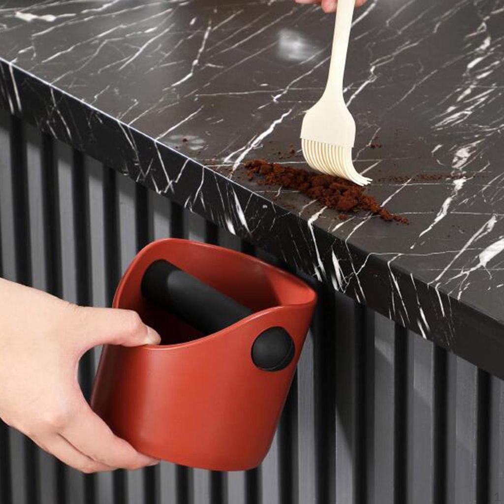 Coffee Knock Box Espresso Grounds Noise Reduction Nonslip Base Organizer Removable Rod