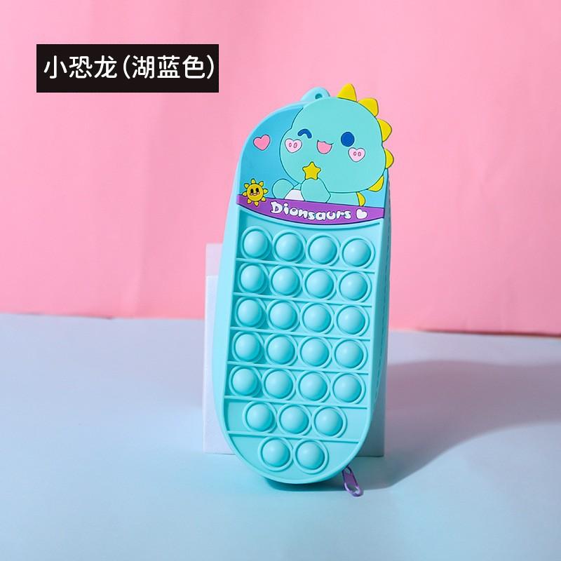 Cartoon Unicorn Pencil Case - Press And Squeeze For Relaxation, Large Capacity Pencil Box, Children's Cute Stationery Bag