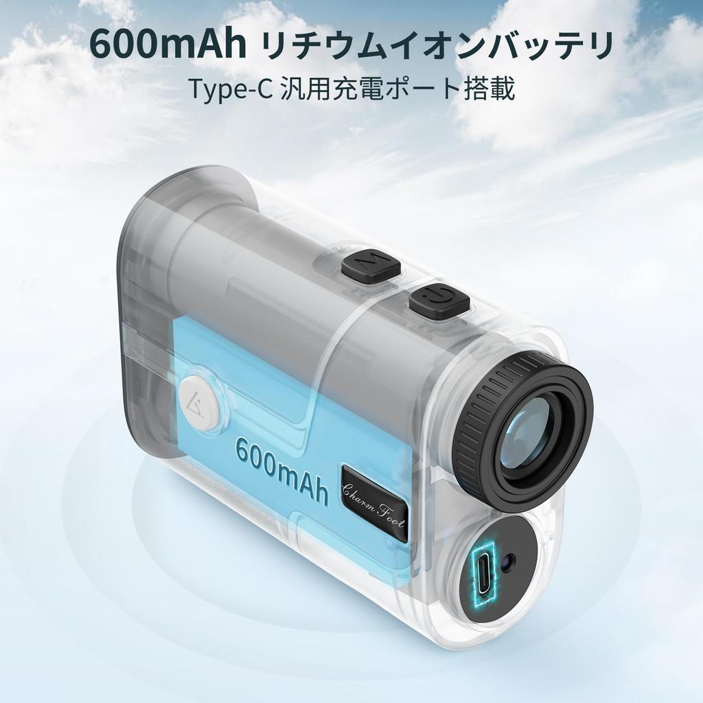 Charm Foot SH005 Golf Laser Distance Ultra 1093yd Distanzmessung Hochtransparent 6x Optische Höhendifferenzmessung Slope Pin Lock