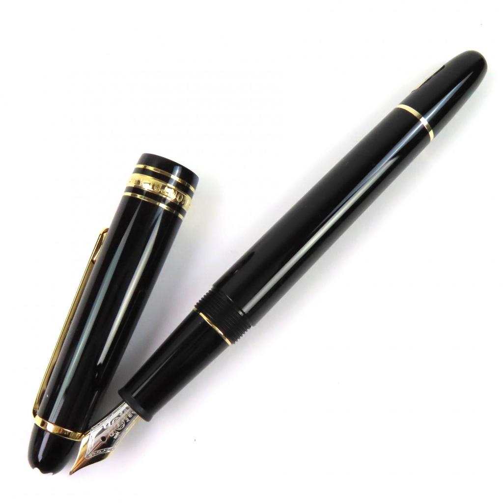 Pristine MONTBLANC fountain pen Meisterstück 145 black 14K mens Used