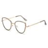 New Fashion Cat Eye Women Anti Blue Light Eyeglass Imported High Quality Brand Anti Radiation Eyeglasses/Replaceable Len
