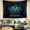 Custom Name Olympique De Marseille Printed Tapestry – Wall Hanging for Bedrooms, Dorms, and Home Decor