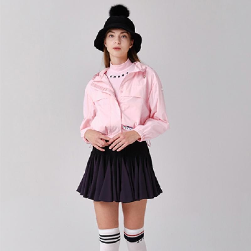 Onoff Women S Crop Windbreaker Of1102lb Pink