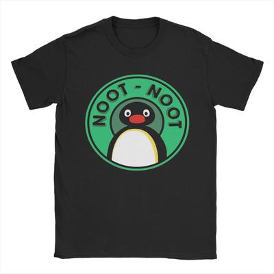 Man T-Shirt Pingu  Noot Noot Cute Cartoon Animal T-Shirts Trending  Summer Tee Shirt Classic Custom Logo 100 Cotton Tops Gift