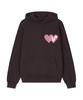 Double Heart Hoodie [Deep Brown]
