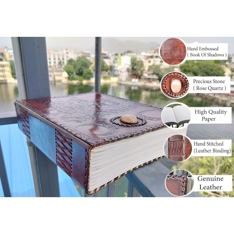 Leather Book of Shadows Journal: Ideal Halloween, Anniversary, or Birthday Gift | Grimoire, Celtic Diary, and Keepsake