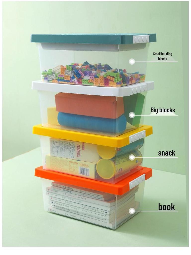 Children's Magnetic Tile Storage Box for Building Blocks & Programming Schools