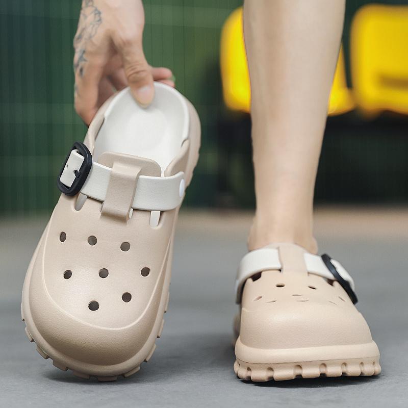 Fashion Men's sandals 2024 new sports casual non-slip breathable soft sole large size beach slippers fashion lightweight mens shoes