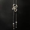 Men's Cowboy Bolo Tie Vintage Western Accessory Metal Scorpion Animal Pendant Adjustable Leather Cord Necktie Necklace