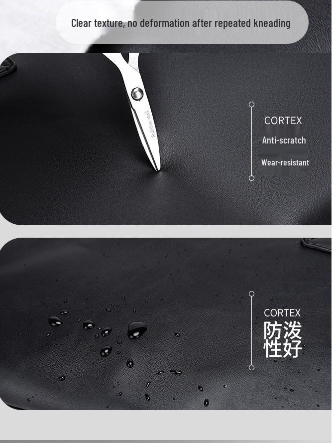 Versatile Large-Capacity PU Fabric Laptop Briefcase for Men and Women