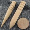 Multi-Size Burnisher Leather Craft Edge Round Slicker Wood Leathercraft Tools