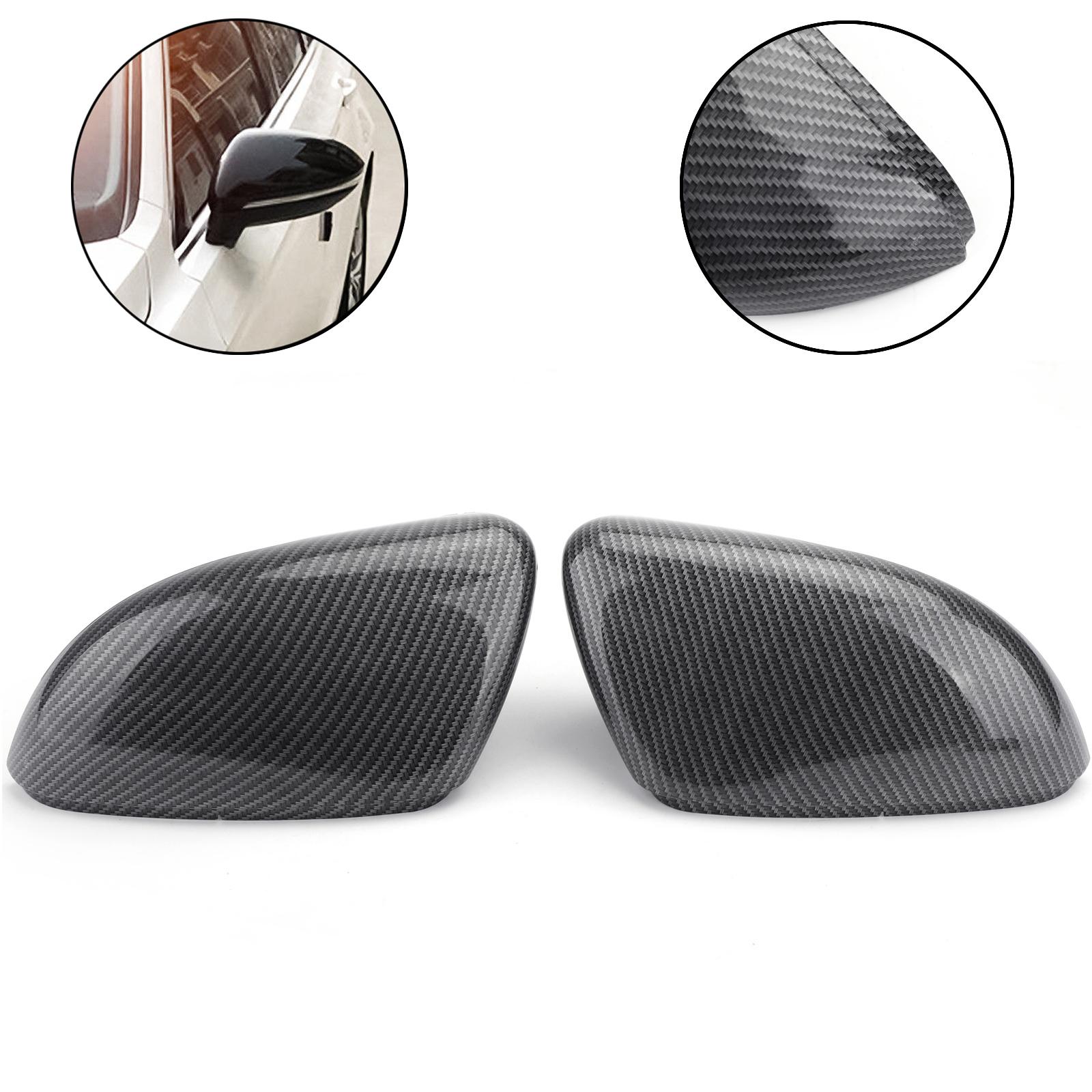 

Carbon Pair Side Mirror Cover Cap Replacement for VW Golf MK6 2010-2013