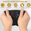 1Pair Elastic Rib Knit Cuff Sleeve for Jacket Sportswear Pants Repair Stretch Tubular Cuffing Fabric Smooth Seaming Padded Cuff