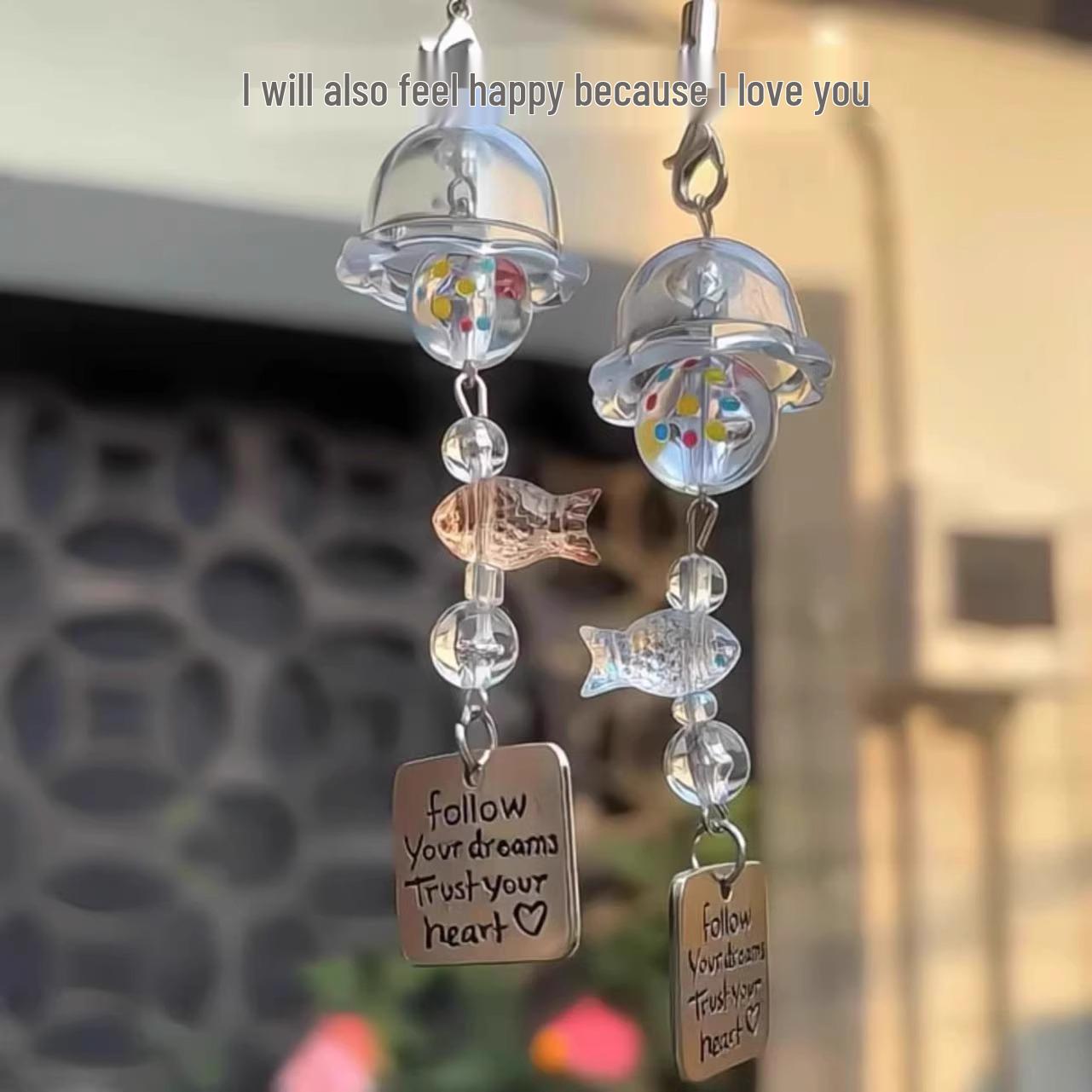 

Xiaohongshu Style Little Fish Mint Pendant - Cute and Trendy Design