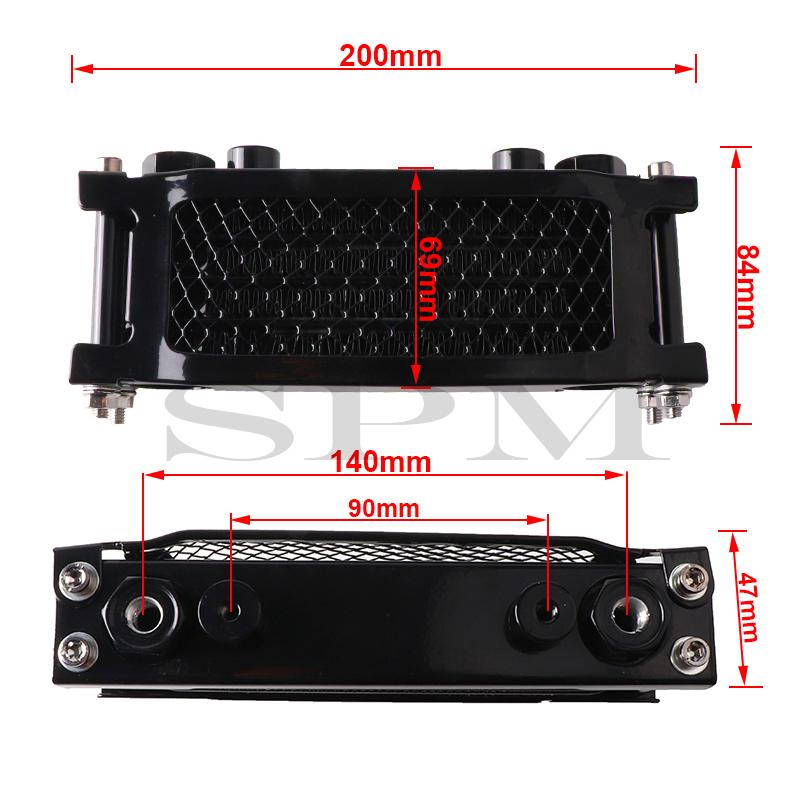 Motorcycle Oil Cooler Dirt Bike Oil Radiator For Honda Monkey Pitbike 50cc-125cc 140cc Yamaha Moped Enduro Motocross Accessories