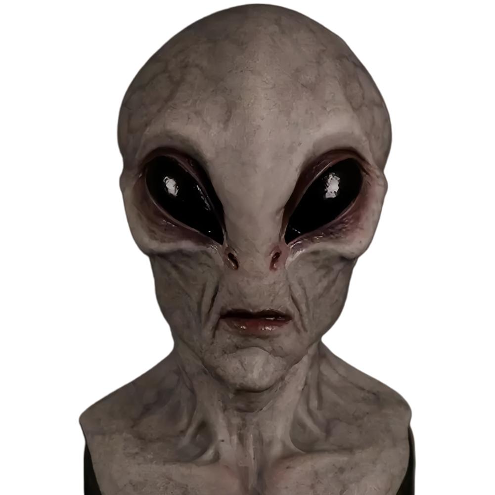 

Halloween Alien Mask Masquerade Mask Latex Horror Face Mask Creative Alien Face Cover Full Head Mask for Cosplay Costume