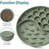 Slow Feeder Dog Bowls, Silicone Pet Food Bowls with Suction Cups, Non-Slip Dog Feeding Slow Down Pet Eating Speed for Fast Eaters, Anxiety Relief &
