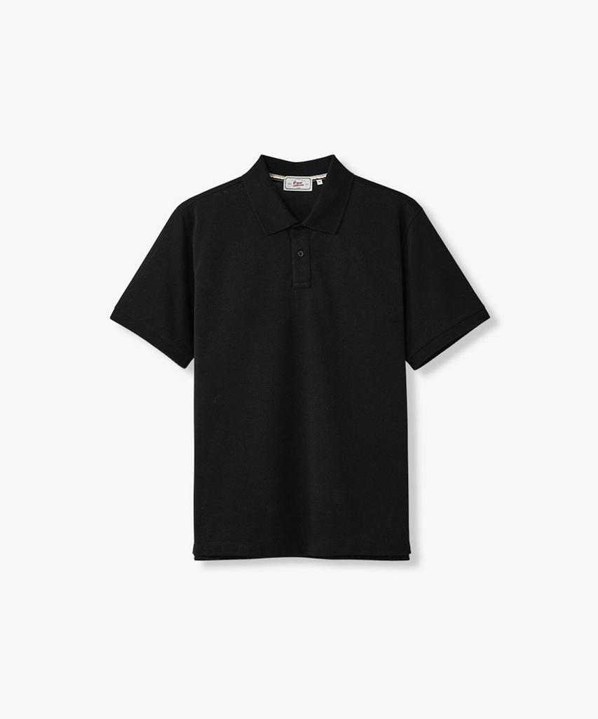 STCO Diems Lecture Silket Pq Collared Short Sleeve T-Shirt Black (Classic Fit)_Dtsvb10Csb