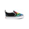 Vans Checkerboard Comfortable Versatile Low-Top Walking Shoes Baby sneaker Black Rainbow VN0A3488WK2