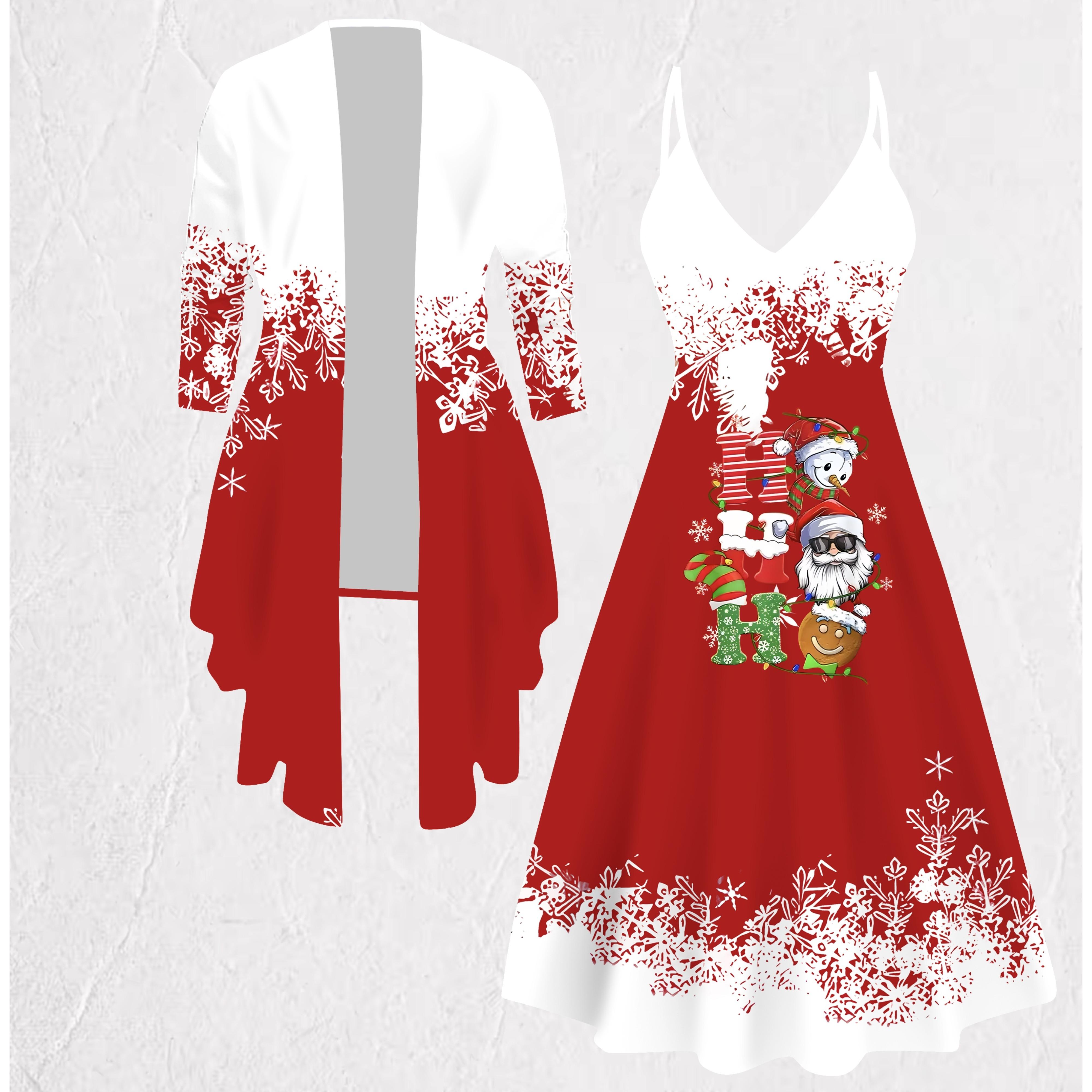 

3D Christmas Printed Set Dress Coat for Valentine s Day, Eccentric Classical Totem Fashion Print,suitable for Various Scene Fashion Styles XXL