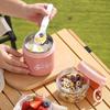 304 Stainless Steel Insulated Cup with Lid & Spoon - Large Capacity Oatmeal & Milk Cup for Students & Office, Portable Soup Pot