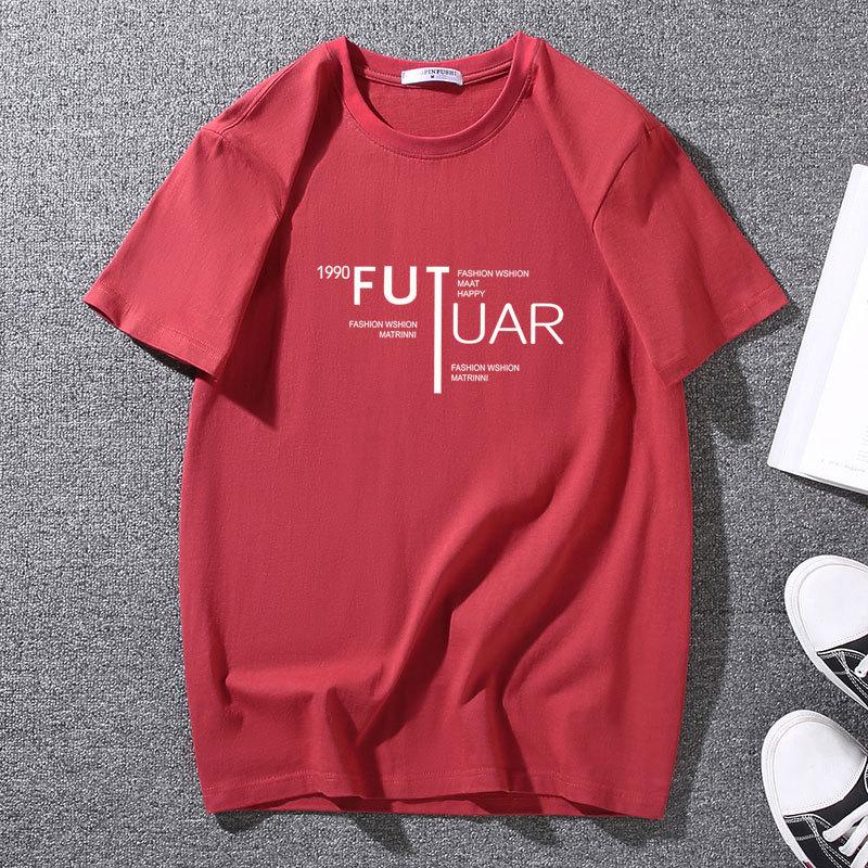 Men's Summer Comfortable Short Sleeve Loose and Breathable Pure Cotton Men's Tee Men's Sports Casual Round Neck Plus Size Top