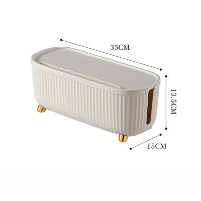 Stripe Wire Cable Storage Case Organizer Box Socket Plug Storage Box Router Board Bracket for Household Bedroom Organizer Shelf