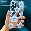 Floral Strawberries Pattern Clear Phone Case for Samsung Galaxy S25 S24 S23 S22 Ultra Plus S21 FE A53 A54 A55 A35 A15 Soft Cover