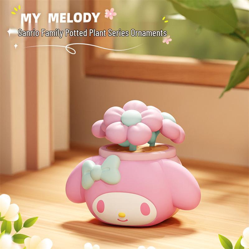 Genuine Sanrio Cinnamoroll, My Melody & Kuromi Figure Blind Box - Trendy Cartoon Ornament & Decor.