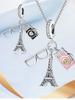 Charm Bead Components Plata Eiffel Tower Camera Glasses Copper Metal Plated Designed For Charm Bead Components Copper Metal Plated Authentic Original