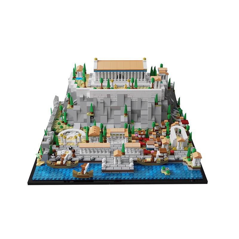Building Block Compatible With 117805 Acropolis, Ancient Greek Buildings, Architecture Streetscape, Toys