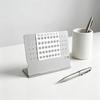 Perpetual Calendar Ultra-Light 1.4oz Aluminum Alloy Manual Adjustable Monthly Desk Calendar