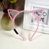 1Pcs Glowing Cat Ears Headdress Colorful Flash Garland Hairbands Women Girl LED Neon Birthday Wedding Party Supplies