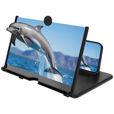 10/12 Inches Screen Magnifier Foldable Phone Screen Magnifier HD Video Amplifier Phone Magnifier for Home Traveling and Camping