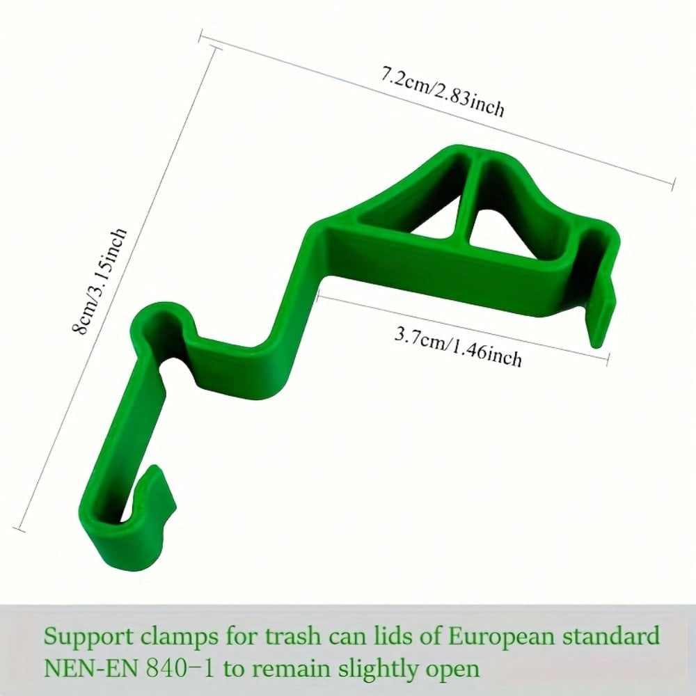 Trash Can Ventilation Clip - Insect-Proof & Odor-Proof Durable Plastic Garbage Bin Accessory with Easy Clip-On Installation