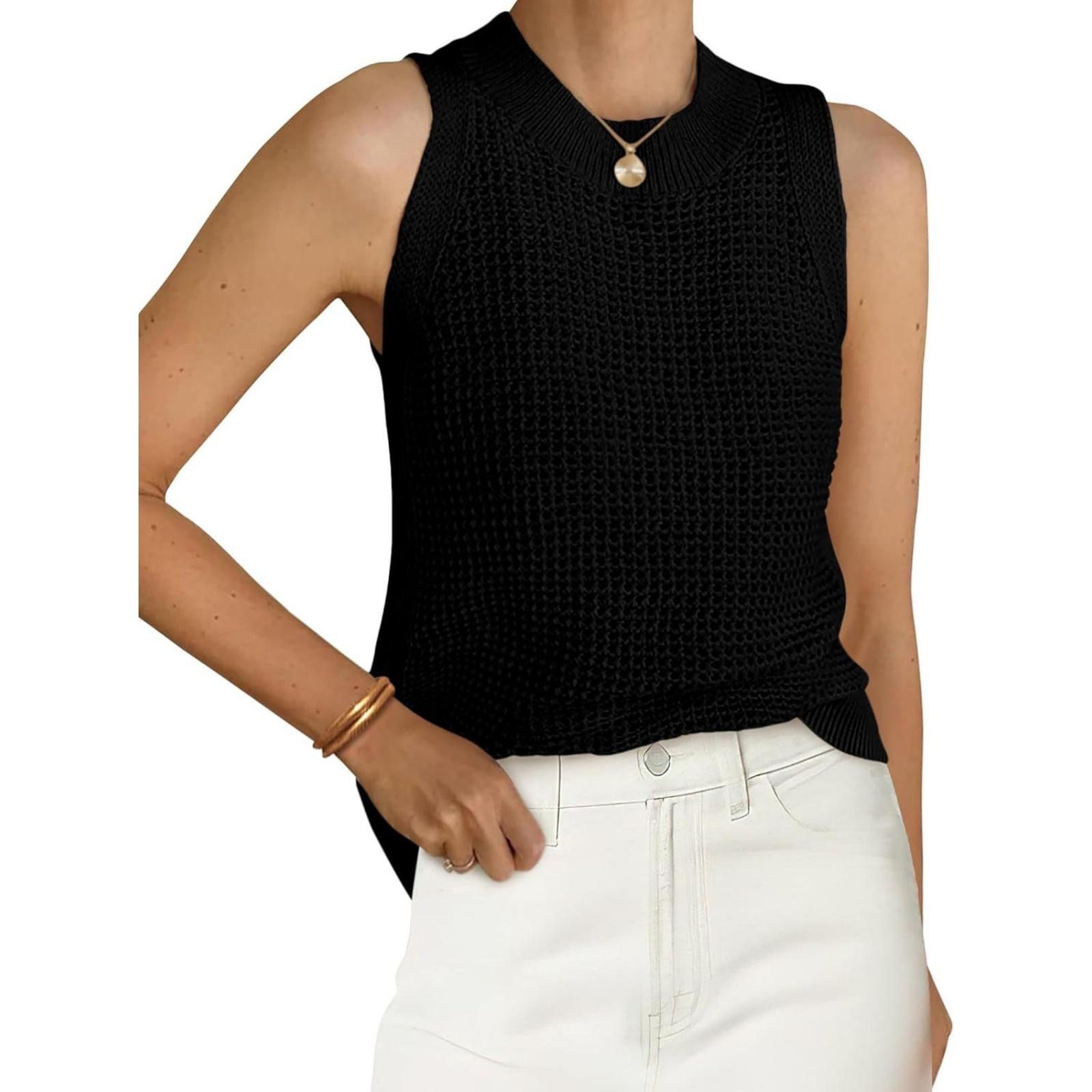 Ladies Casual Loose Color Top L чёрный