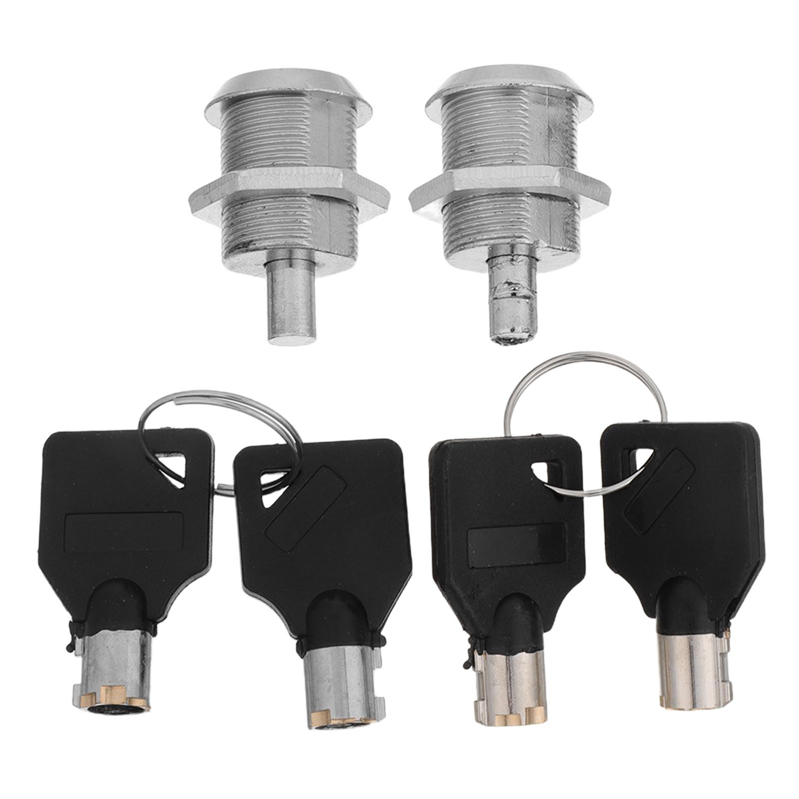 

2Sets Tubular Key Lock Vending Machine Replacement Storage Cylinder Lock Bubble-Gum Candy Soda Snack Machine Cabinet High CN