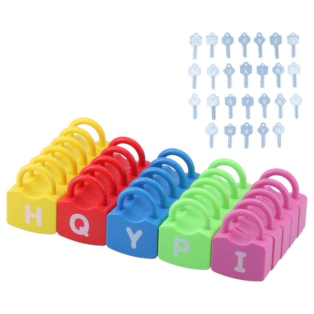 Learning Locks Alphabet Toys Educational Learning Locks Counting Toys Set for KidsLetter