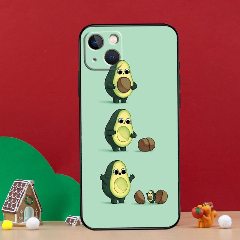Funny Avocado Quotes Phone Case For iPhone 16 15 Pro 11 14 Pro Max 12 13 Mini XS X XR 16 Plus 16e Cover Coque