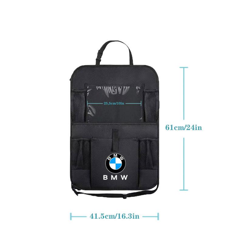 Vehicle Multifunctional Storage Bag Seat Back Sorage Bag Sticker For BMW M e46 e90 e60 f30 f10 e39 e36 g20 g30 f20 Accessories mkhr65 dbjs5