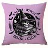 Witch with Skull and Books PillowcaseSuitable for living room bedroom sofa decorative cushion cover pillow cover