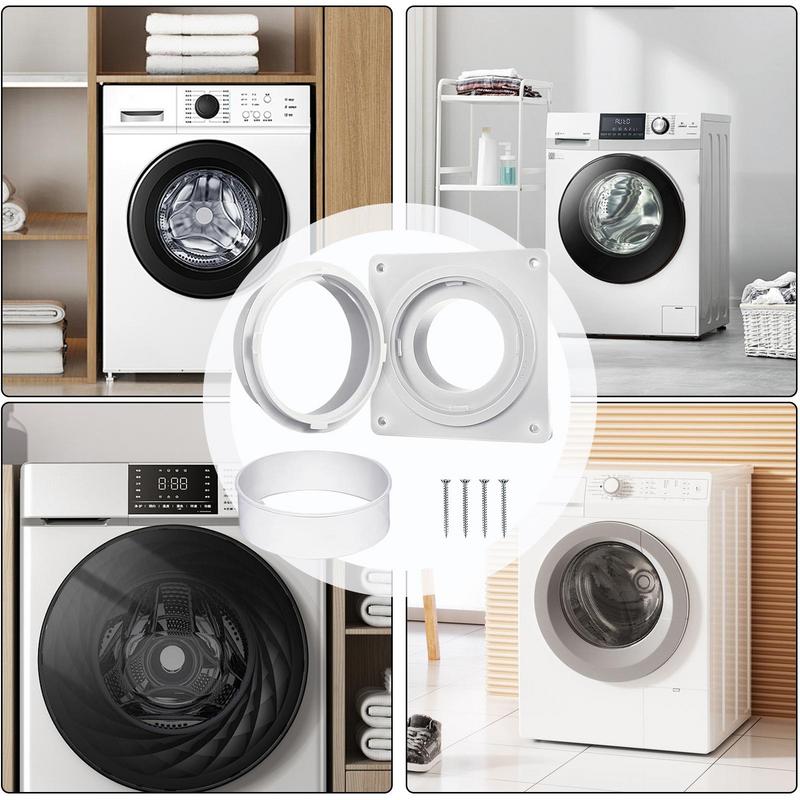 Dryer Vent Adapter Dryer Duct Wall Plate Hose Extension Connector Vent Adapter Quick Connect & Disconnect Dryer hose coupling