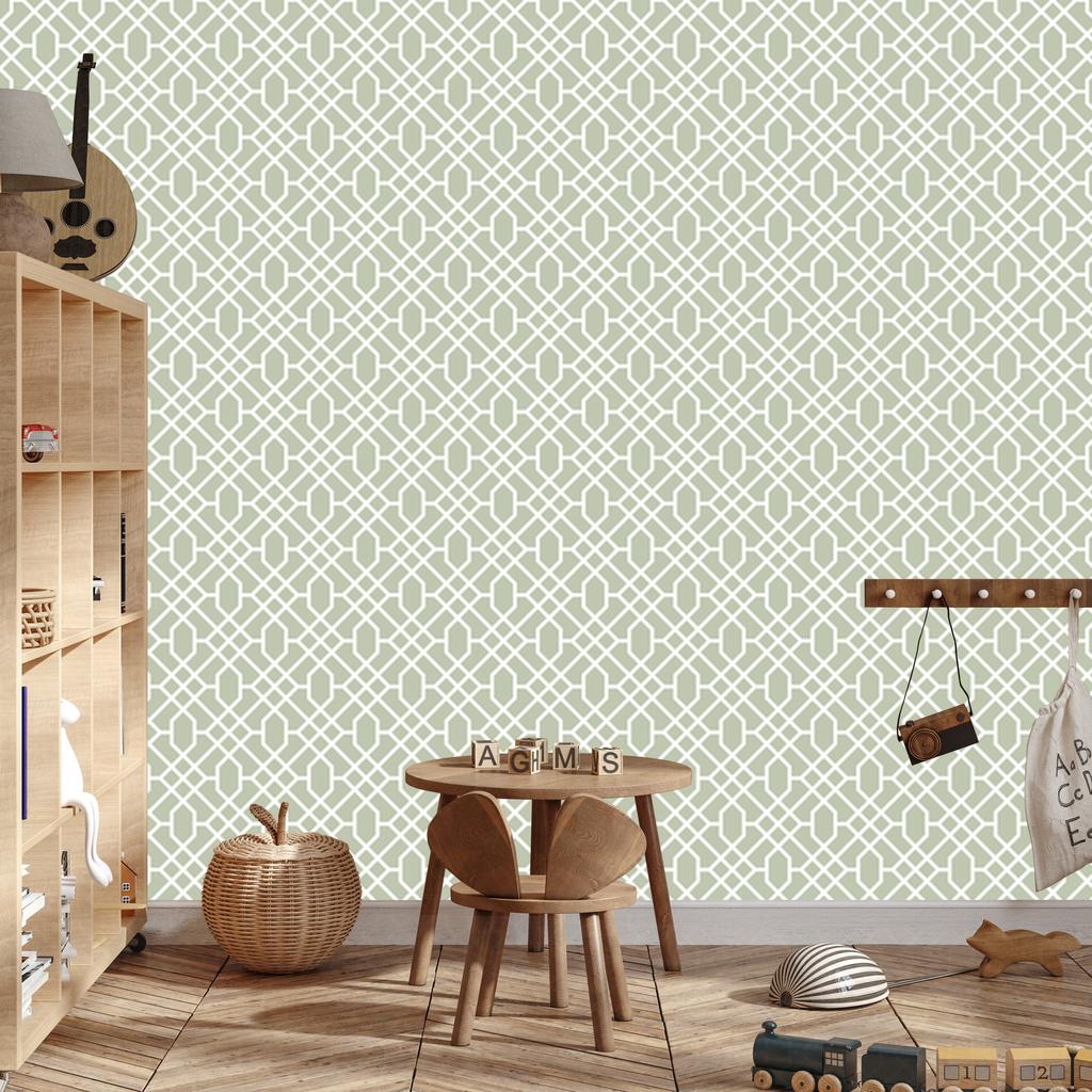 Geometric Ornaments Wallpaper for Living Room and Bedroom 50x1000