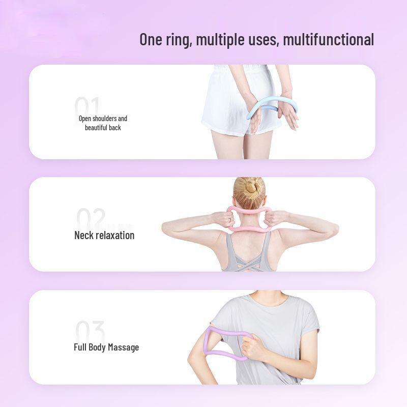 Inel Magic Yoga: Instrument de Fitness Pilates pentru Spate, Umeri, Gât și Subțierea Gambelor