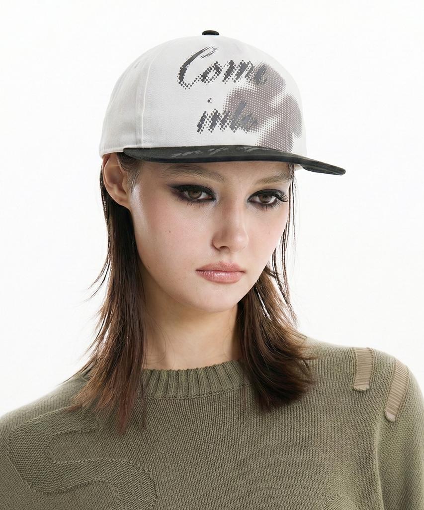 HOODHOOD Clover Logo Cap Ivory
